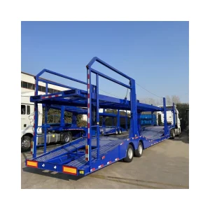 Africa Popular Durable Steel Semi Trailer CE Lightweight Middle Axle >30000 kg Payload for Commercial Automobile Transportation