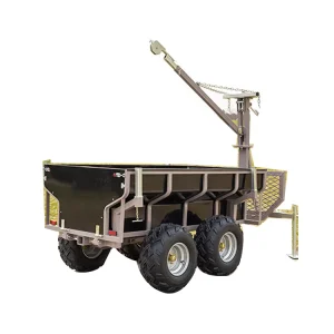 Agricultural Forest Multifunctional Box Trailer Farm ATV Wood Trailer