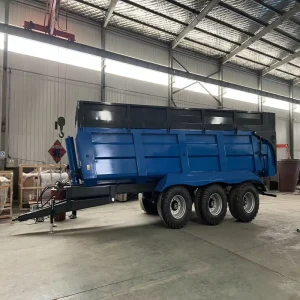 Agricultural Tipping Trailer 16 Cubic Meters Hydraulic Dump Truck for Farm and Industrial Waste Management