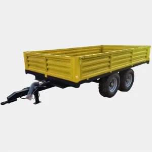 Agricultural Tractor Hydraulic Tipping Trailer 4-Wheel Dump Truck Trailers Off-Road Biggest Little Farm Trailer