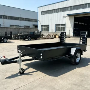 Agricultural Utility Trailer with Mid Mounted Axle Fence Truck Trailer for Hauling Farm Goods Small Machinery