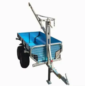 Agriculture Farm Hydraulic Dump Log Trailer Heavy Duty Galvanized Steel Log Transport Trailer for Farm Forestry Use