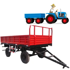 Agriculture Transporter Farm Tipping Trailer 4 Wheel Mini 1.5t Tractor Trailer