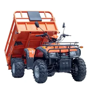 Agriculture Wagon Adult ATVs UTVs 4X4 Agriculture 275cc 1.5m Hydraulic Tipping Bucket Cargo Farm ATV With Trailer