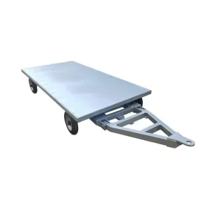 Airport Luggage Tandem Axle Trailer Low Bed Flatbed for Cargo and Utility