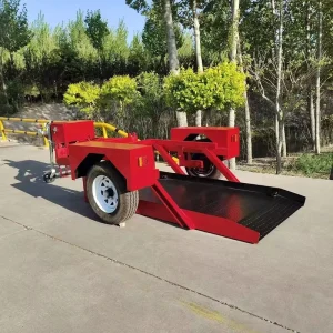 Aluminum 2 Axle Drop Deck Race Car Trailer for Mini Excavator Car Transporter CE Certified 7 Ton Payload