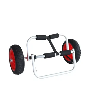 Aluminum Alloy Canoe Inflatable Boat Rafting Boat Paddle Board Kayak Cart Mobile Trailer Wheels Model 6012 for Kayaking