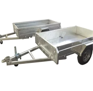 American Manufacturing Box Utility Trailer with Galvanized Steel Frame