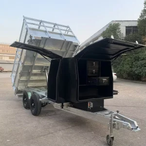 Austalian Contractor Flat Top Utility Tipping Box Trailer