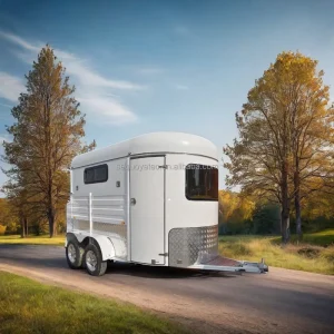 Australia Standard 2HSL Horse Float Horse Trailer Straight Loading with Anticorrosive Floor