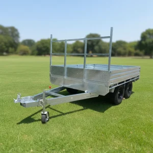 Australian Registered Flatbed Utility Flat Top Tandem Box Trailer
