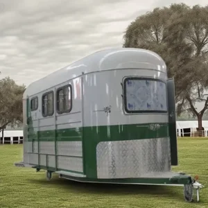 Australian Standard 3 Horse Floats Trailer with Angled Loading for Horse Transport