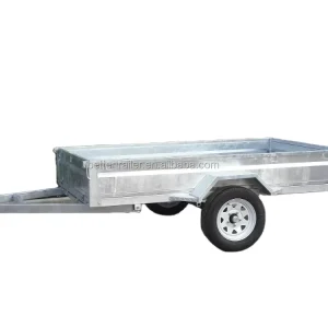 Australian Supplied Galvanized Cargo Utility 7×5 Box Single Axle Trailer