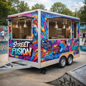 Authentic Gelato Cart Mobile Ice Cream Coffee Food Trailer Truck Fully Equipped Kitchen for Parks