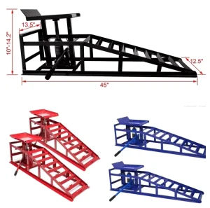 Auto Car Lifts Steel Hydraulic Ramps with Hydraulic Jack 5 Tons for Cars Hydraulic Ramps Hydraulic Lift Ramp for Garage