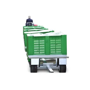 Auto Flexible Farm Trailer Picking Train Hydraulic System Axle Gear 500kg Load Easy Operation