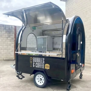 BBQ Concession Trailer Coffee Cart Hot Dog Ice Cream Mobile Food Truck with Fully Equipped Food Trailer
