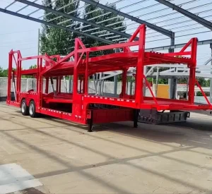BPW Axle Hydraulic Double Decker Car Carrier Semi Trailer Detachable Car Trailer Suitable for Container Transportation