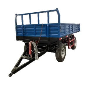 BSM7CX-5 CE Approved 5 TON Double Axle Farm Dump Trailer Light Duty Tractor for Agriculture Use in Russia Thailand Kenya
