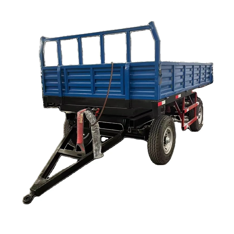 BSM7CX-5 CE Approved 5 TON Double Axle Farm Dump Trailer Light Duty Tractor for Agriculture Use in Russia Thailand Kenya