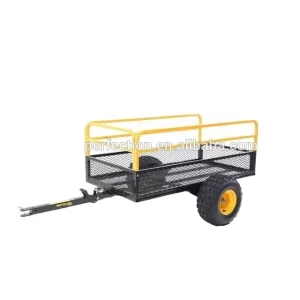 Best ATV Utility Metal Tipping Trailer ATV Garden Trailer Low MOQ Tow Behind for Motorcycles & ATVs