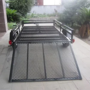 Black Powder Coated 5×8 Utility ATV Trailer