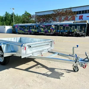 Box Small Aluminum ATV Folding Trailer Cargo and Utility Trailer with Foldable Parts