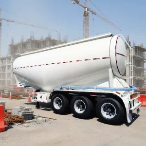 Brand V tape Tank Steel Bulk Cement Carrier 3 Axle Semi-Trailer High Capacity