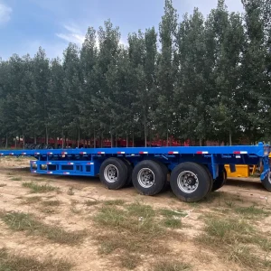 Brand new Flatbed Semi Trailer High Quality Truck Trailer for Container Bulk Cargo Transport Heavy Duty Trailer