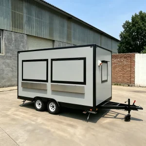 Build Food Truck Ice Cream Mobile Shop Snack Food Food Trailer with Galvanized Steel Frame VIN Certified