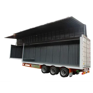 Bulk Transportation 40ft Tri Axle Box Cargo Small Refrigerated Truck Trailer