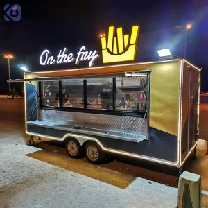 CAMP Catering Trailer Fully Equipped Food Trailer Usa Mobile Food Trucks Pizza Hot Dog Food Cart Kebab Caravan Kitchen