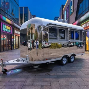 CAMPTRL Multifunction Food Trailer With Full Kitchen Equipment Commercial Food Van Mobile Coffee Shop Customized Food Truck Cart