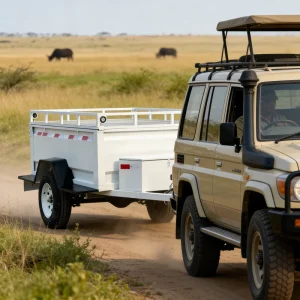 CE Approved Multipurpose Trailers for Cars Heavy-Duty Camper Trailers for Daily Camping Travel Gear Transportation
