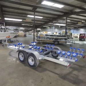 CE Certified Adjustable Bed Hot Dip Galvanized Boat Trailer with Brakes
