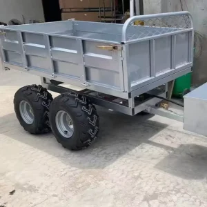CE Certified Europe Standard Heavy Duty Steel Hydraulic Tipping Trailer with Hydraulic Lift 1500kg Capacity for Farm Transport