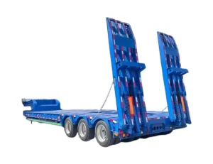 CIMC Heavy Duty Steel Low Bed Semi Trailer Large Scale Cargo Transport 12t Trailer