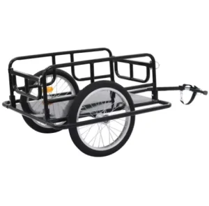 Camper Utility Tool Cart Transport Bike Wagon Cargo Luggage Storage Platform Metal Handle Bicycle Trailer OEM Shopping