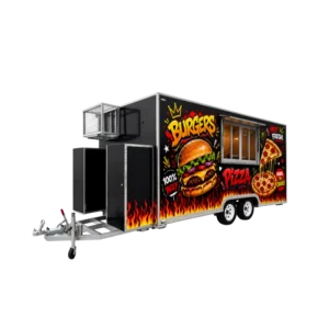 Capsule Food Truck with Full Kitchen Mini Food Trailer Hot Dog Food Trucks Night Market 3 Sink Fridge Frzzer for Sale UK