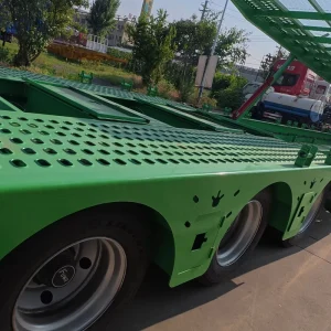 Car Carrier Semi Trailer 2 Deck Hydraulic Lift Auto Vehicle Transporter 3 Axle Heavy Duty