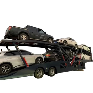 Car Carrier Truck Trailer Australia 7 Cars Semi-Trailer Hydraulic Lifting Vehicle Transport Semi-Trailer Car Haulier Trailer