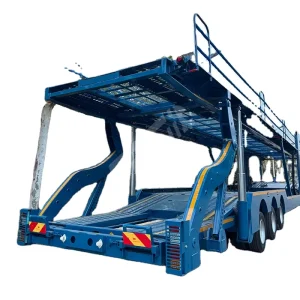 Car Container Semi-Trailer 3 Axle Double Decker Standard 60T 8 Small Cars Customizable Car Semi Trailer
