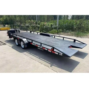 Car Hauler Steel Flat Bed Trailer Motorcycle ATV Trailers Excavator Trailer