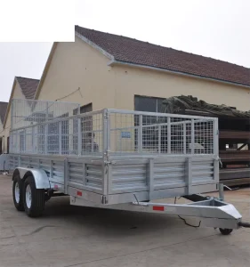 Car Trailer 2 Axles Tandem Trailer