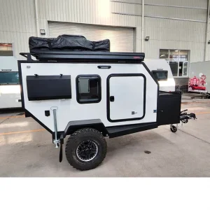 Car Trailer for Camping Outdoor Small Cabin Home Camp 4×4 Mobile Office to Travel Encloser Utility Van 12×6