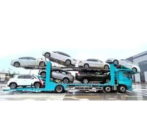 Car Transport Hauler Semi Trailer Car Carrier Delivery Double Deck Trailer Car Carrying Truck