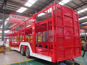 Car Transport Truck Trailer Transporting Cars Semi trailer 3 Axle Small Transport Car Carrier Trailer