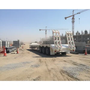Carbon Steel Lowbed Tank Container Cargo Carrier Customized Thickened Semi Trailer Truck Trailers