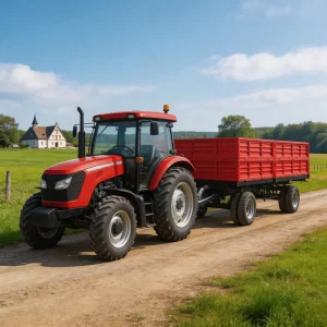 Cargo Utility Tractor Trailer Steel Garden Dump Farm Tipping Trailer for Multi-use