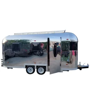 Certified Complete Mobile Kitchen Catering Trailer Fast Food Van Coffee Cart for Sale Ice Cream Pizza Vending Food Truck